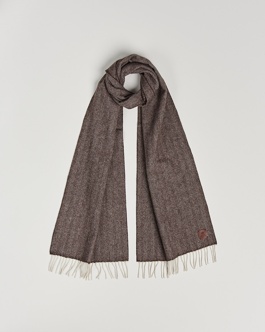 Uomini | Amanda Christensen Merino Wool Herringbone Brown | Amanda Christensen | Merino Wool Herringbone Brown