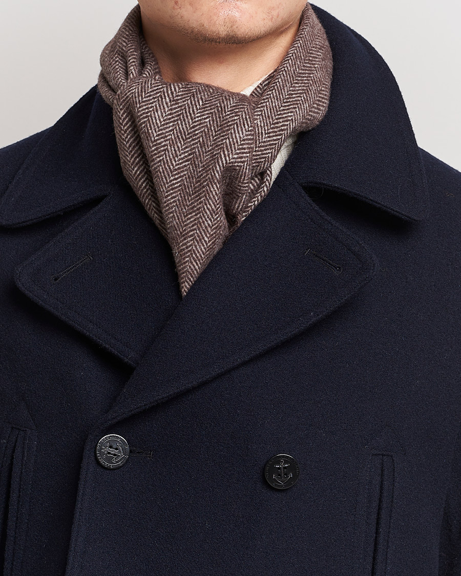 Uomini | Amanda Christensen Merino Wool Herringbone Brown | Amanda Christensen | Merino Wool Herringbone Brown