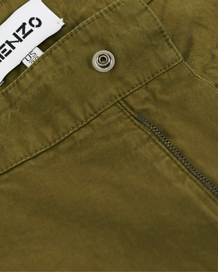 Uomini | Pantaloni | KENZO | Utilitarian Cargo Trousers Green