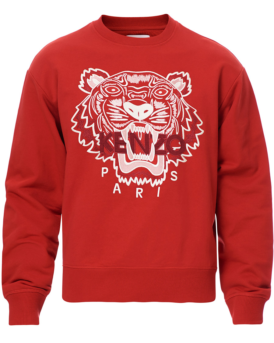 Uomini | Maglieria | KENZO | Icon Tiger Crew Neck Sweatshirt Red