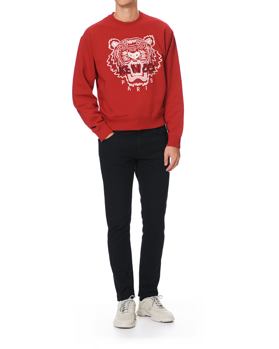 Uomini | Maglieria | KENZO | Icon Tiger Crew Neck Sweatshirt Red