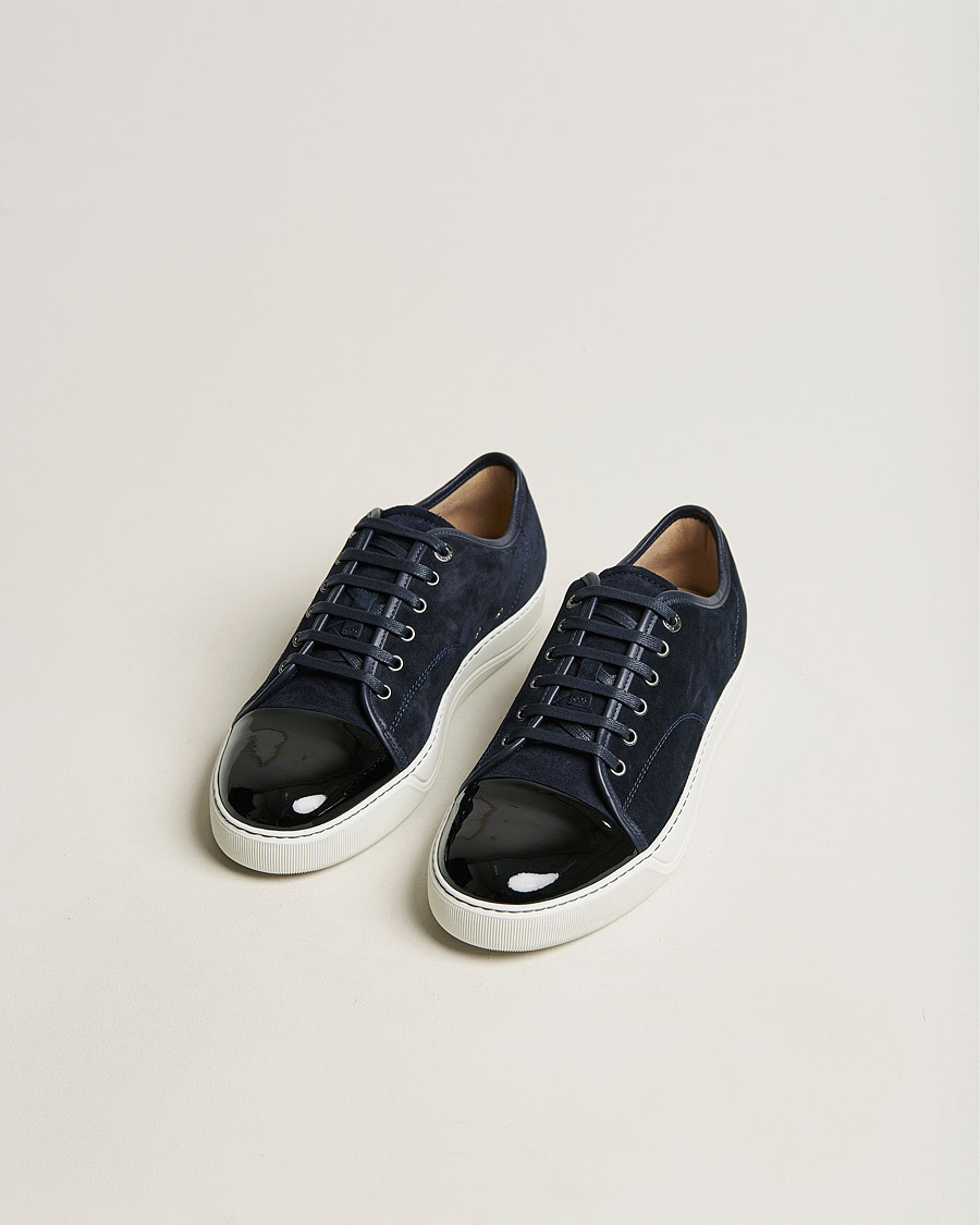 Uomini | Lanvin DBB1 Patent Cap Toe Sneaker Navy UK8 - EU42 | Lanvin | DBB1 Patent Cap Toe Sneaker Navy UK8 - EU42