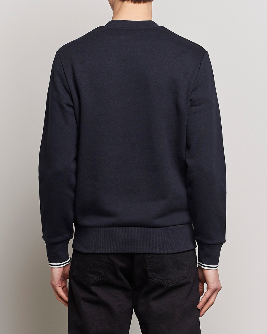Uomini | Maglieria | Fred Perry | Crew Neck Sweatshirt Navy