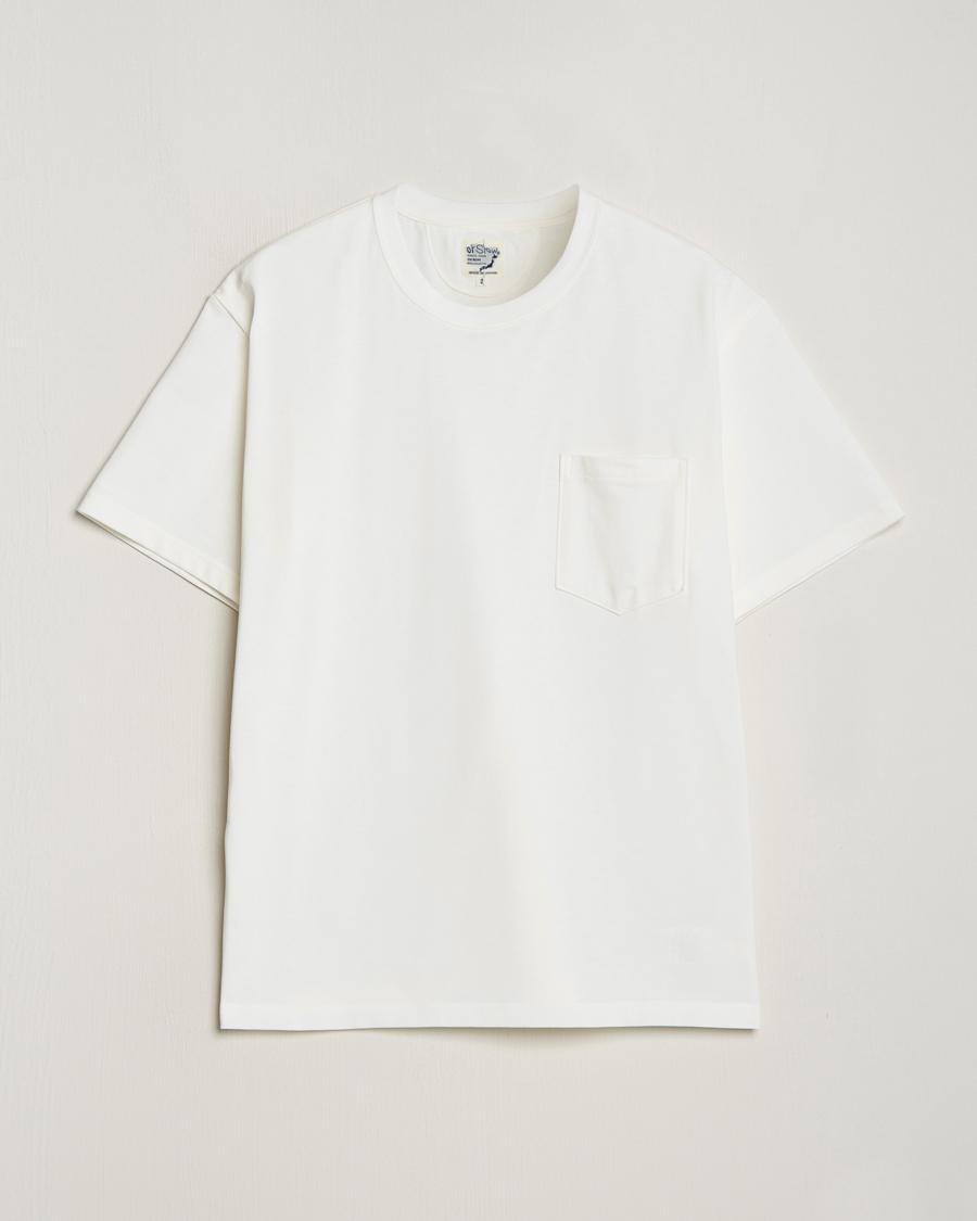 Uomini | T-shirt | orSlow | Pocket T-Shirt White