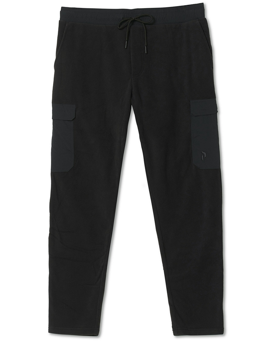 Uomini | Pantaloni | Peak Performance | Tech Soft Fleece Cargo Pants Black