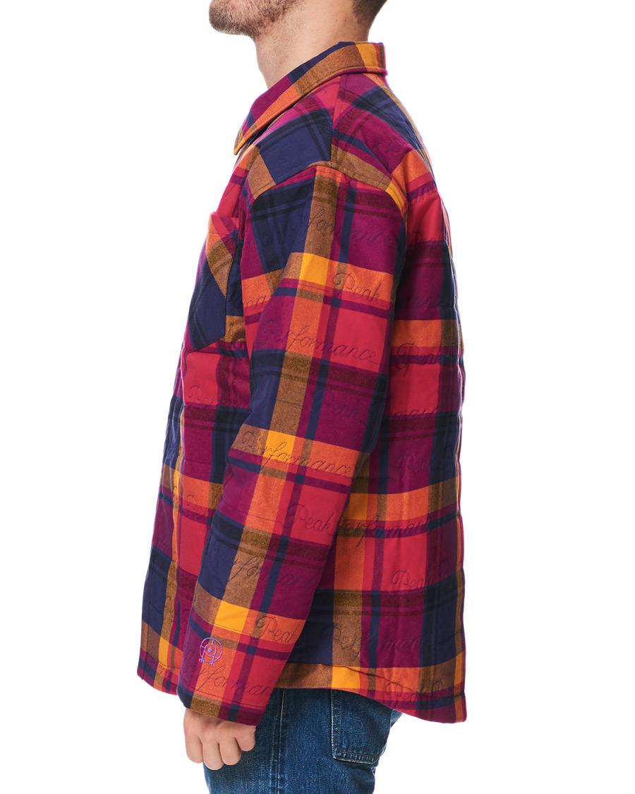 Uomini | Camicie | Peak Performance | Ben Gorham Flannel Liner Overshirt Power Pink