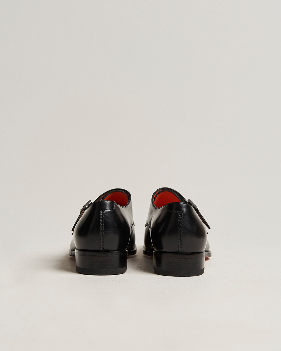 Uomini | Santoni Blake Double Monk Black Calf | Santoni | Blake Double Monk Black Calf