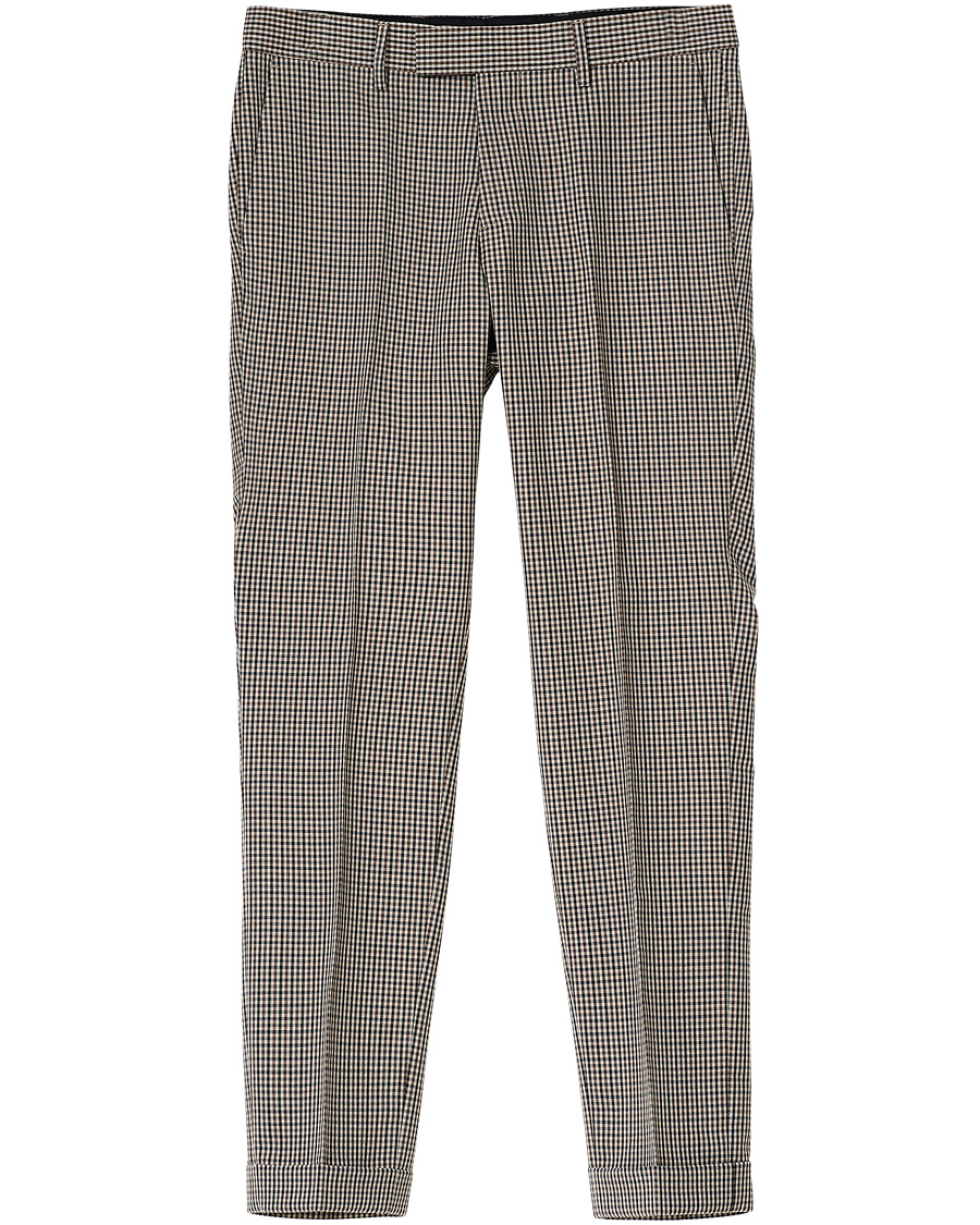 Uomini | Pantaloni | Tiger of Sweden | Tillman Checked Trousers Beige