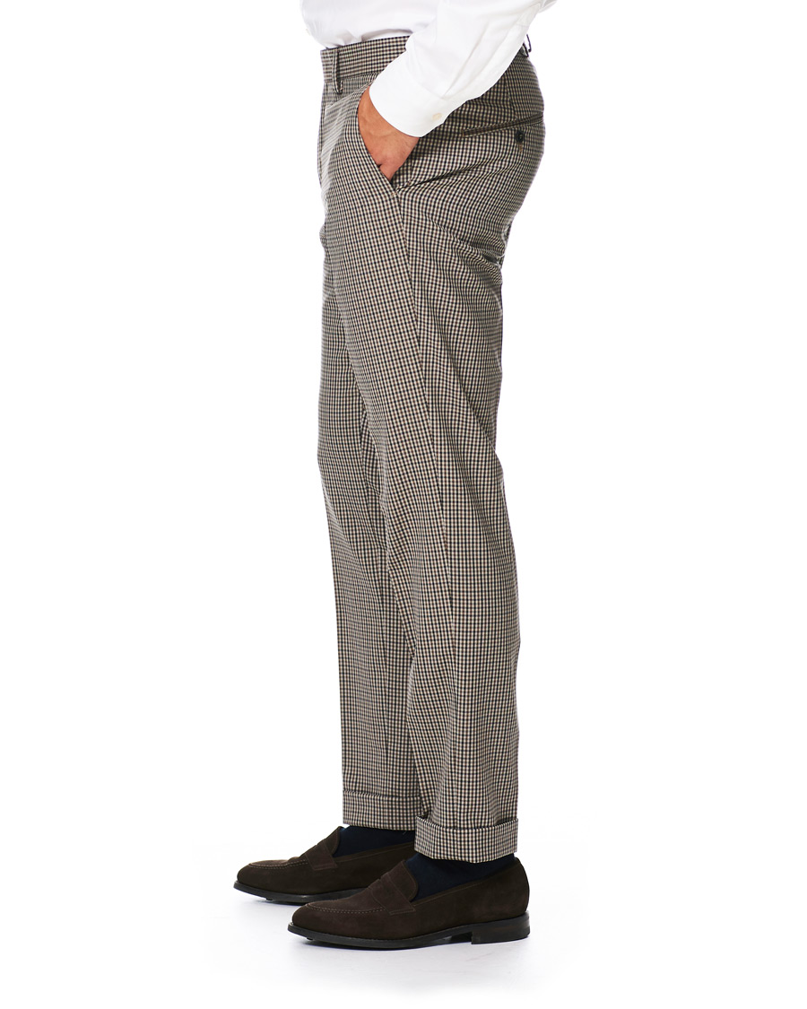 Uomini | Pantaloni | Tiger of Sweden | Tillman Checked Trousers Beige