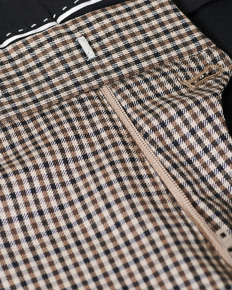 Uomini | Pantaloni | Tiger of Sweden | Tillman Checked Trousers Beige