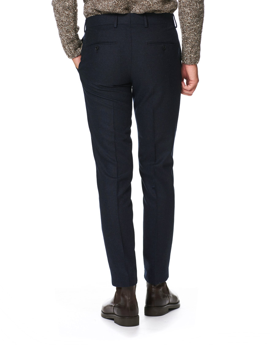 Uomini | Pantaloni | Tiger of Sweden | Tordon Flannel Trousers Navy