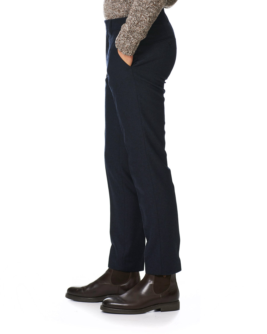 Uomini | Pantaloni | Tiger of Sweden | Tordon Flannel Trousers Navy