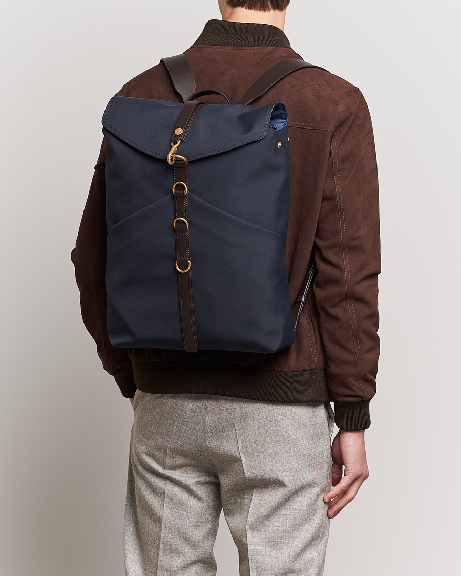 Uomini | Borse | Mismo | M/S Rucksack Navy/Dark Brown