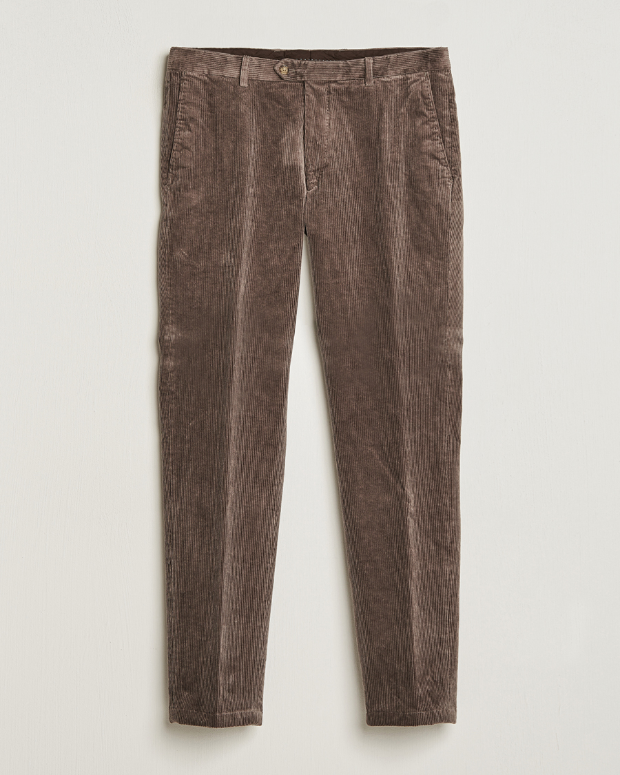 Uomini | Pantaloni | Oscar Jacobson | Denz Corduroy Trousers Nutmeg