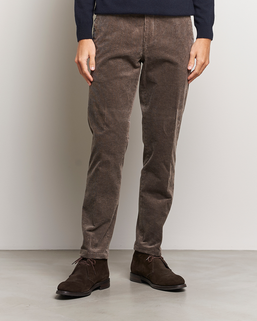 Uomini | Pantaloni | Oscar Jacobson | Denz Corduroy Trousers Nutmeg