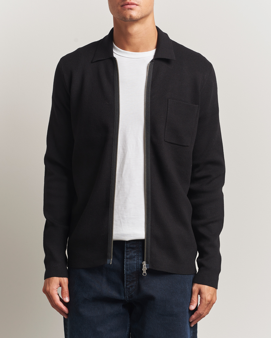 Uomini | Maglieria | Samsøe Samsøe | Guna Full Zip Black