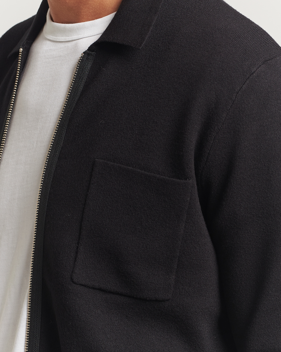 Uomini | Maglieria | Samsøe Samsøe | Guna Full Zip Black
