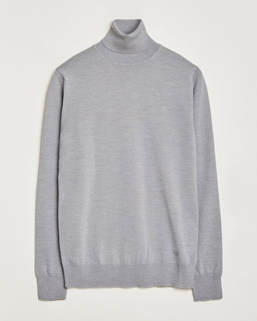 Uomini | Maglieria | Emporio Armani | Knitted Merio Polo Grey