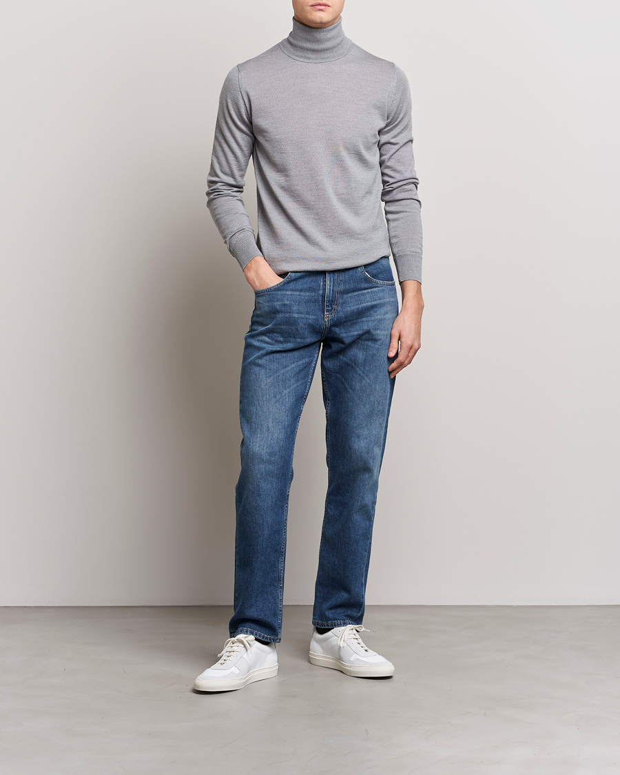 Uomini | Maglieria | Emporio Armani | Knitted Merio Polo Grey
