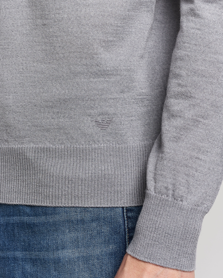 Uomini | Maglieria | Emporio Armani | Knitted Merio Polo Grey