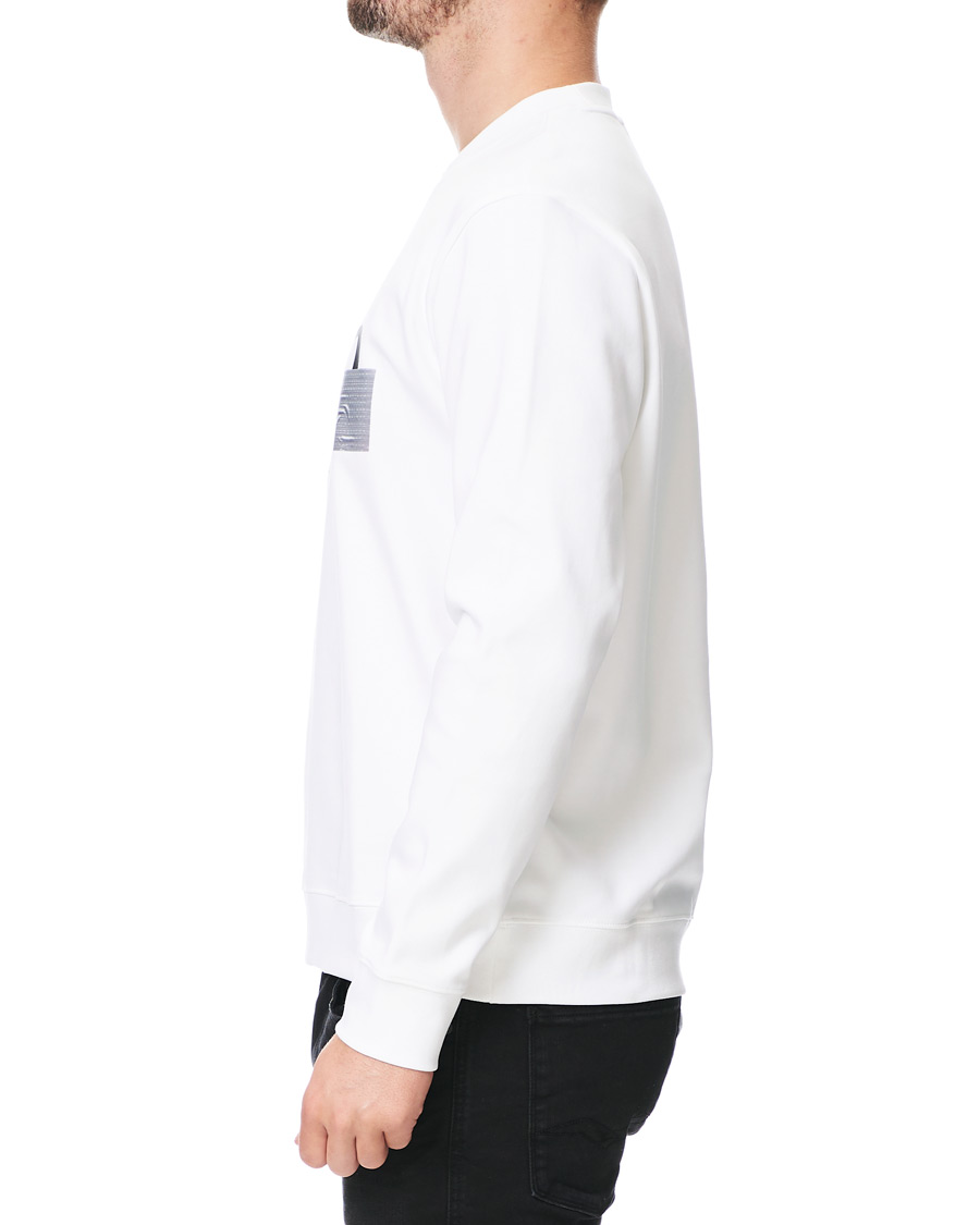 Uomini | Maglieria | HUGO | Dicago Logo Crew Neck Sweatshirt White