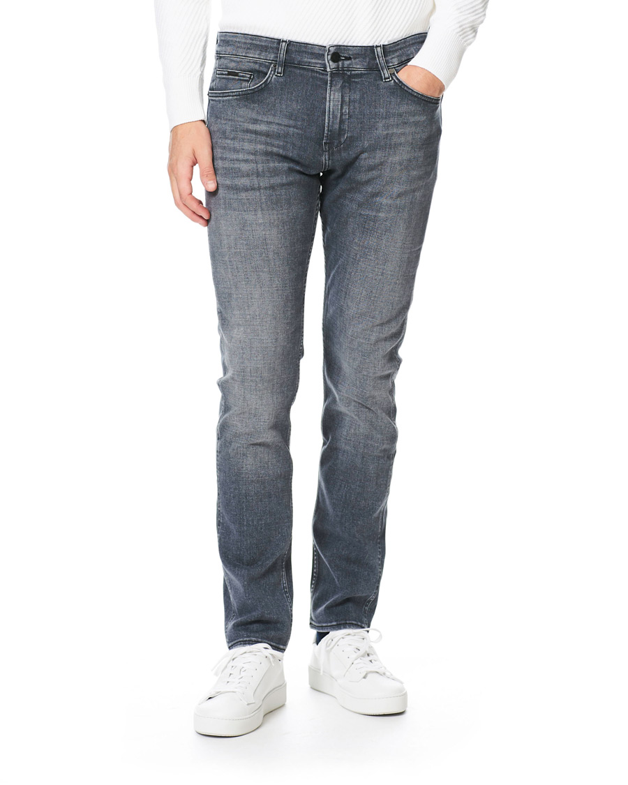 Uomini | Jeans | BOSS BLACK | BOSS Delaware Slim Fit Stretch Jeans Medium Grey