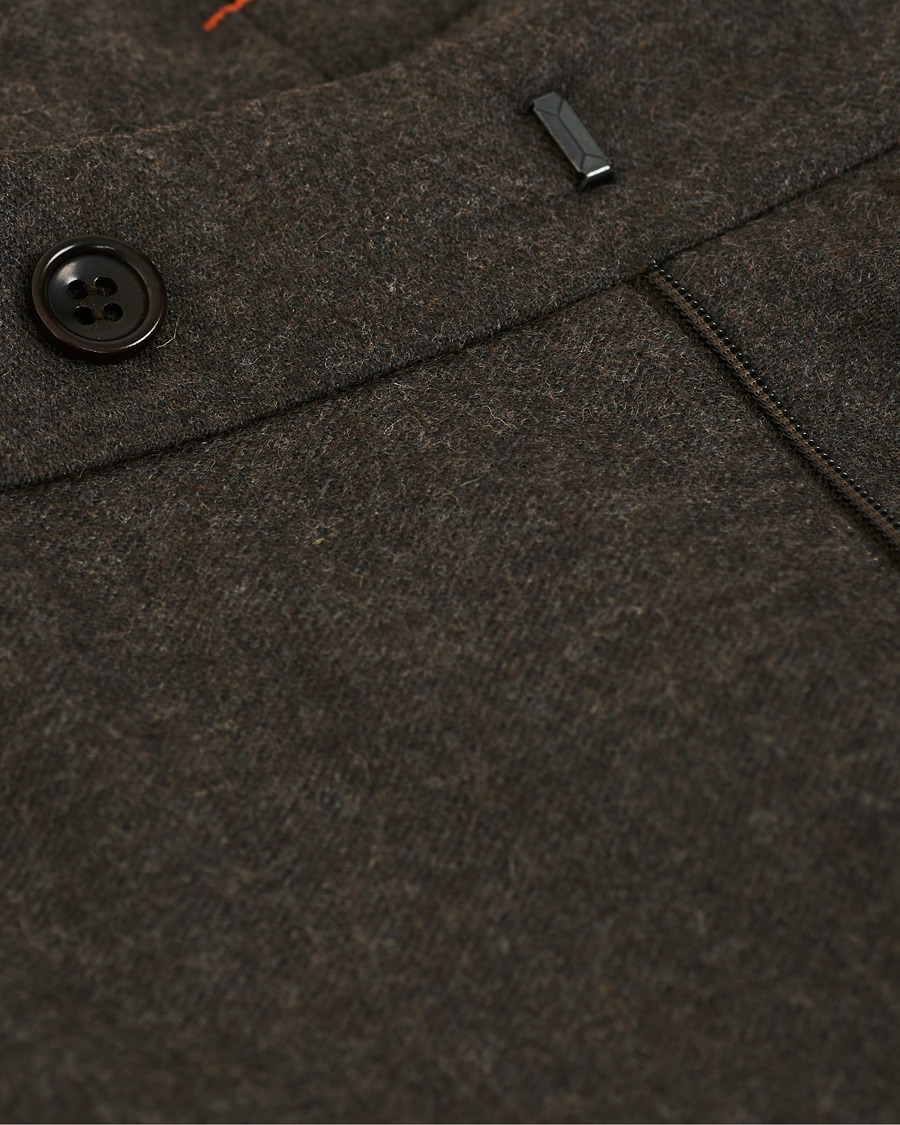 Uomini | Pantaloni | Morris | Rodney Flannel Trousers Brown