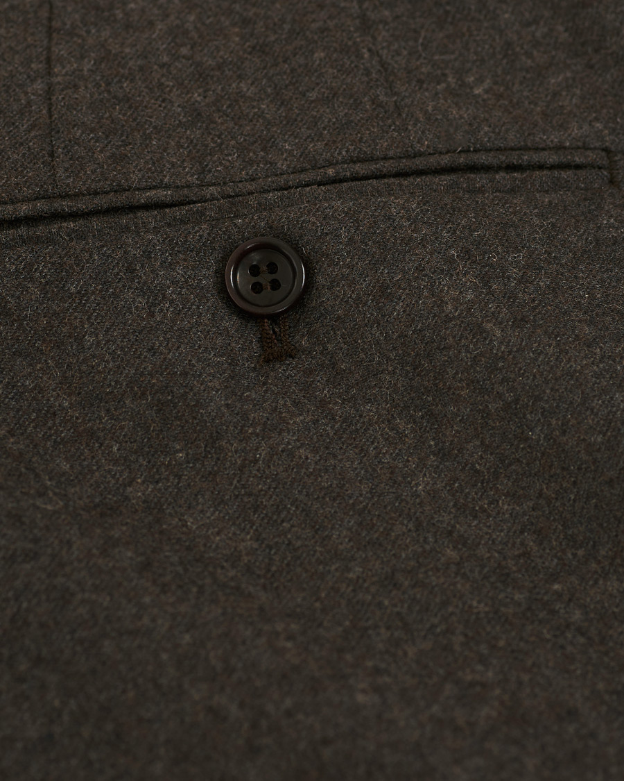 Uomini | Pantaloni | Morris | Rodney Flannel Trousers Brown