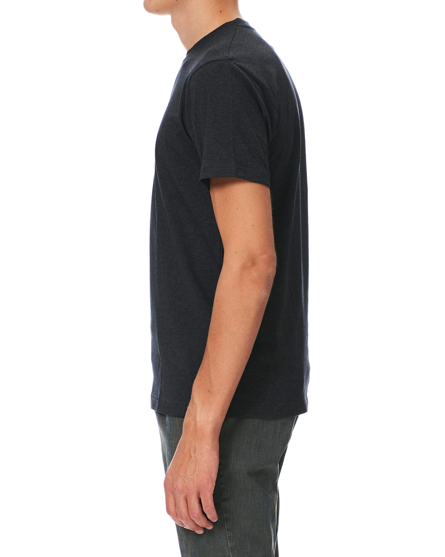 Uomini | T-shirt | Sunspel | Riviera Organic Tee Charcoal Melange