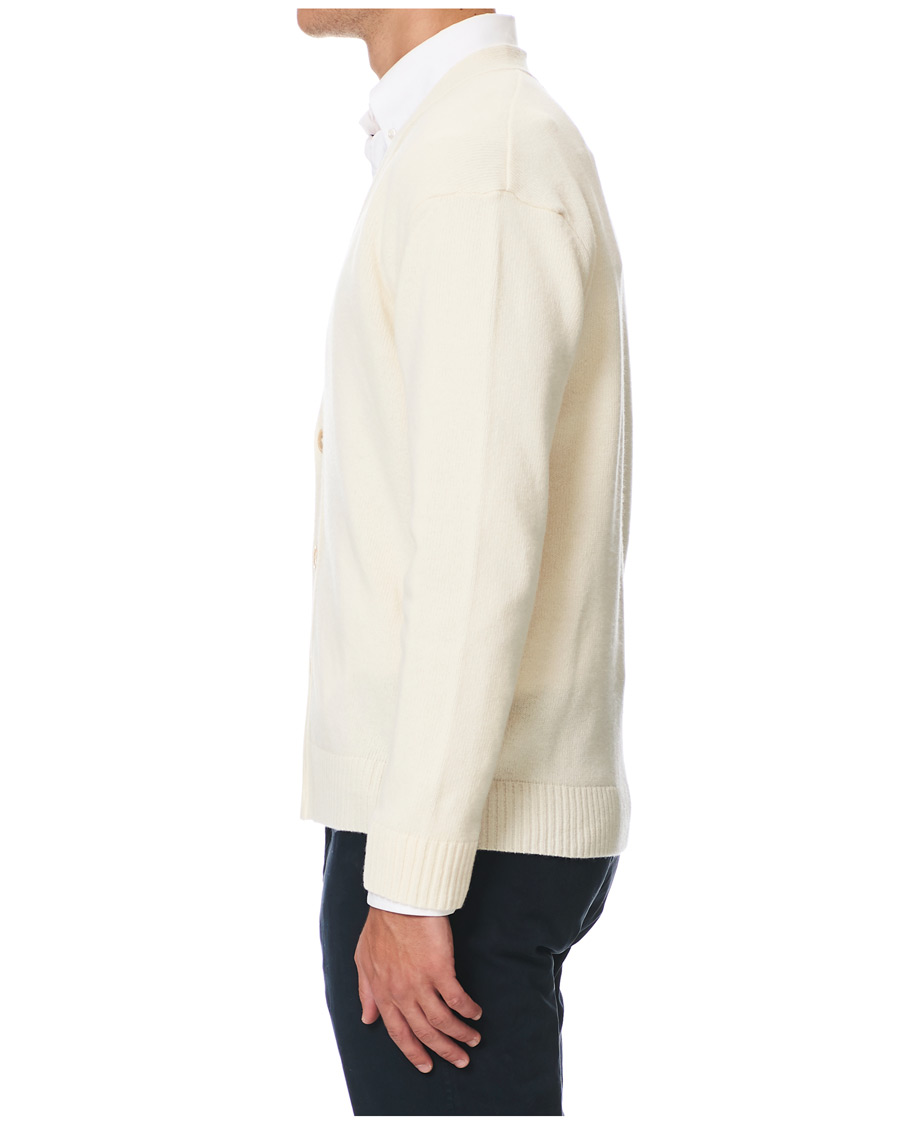 Uomini | Maglieria | NN07 | Björn Wool Cardigan Cream