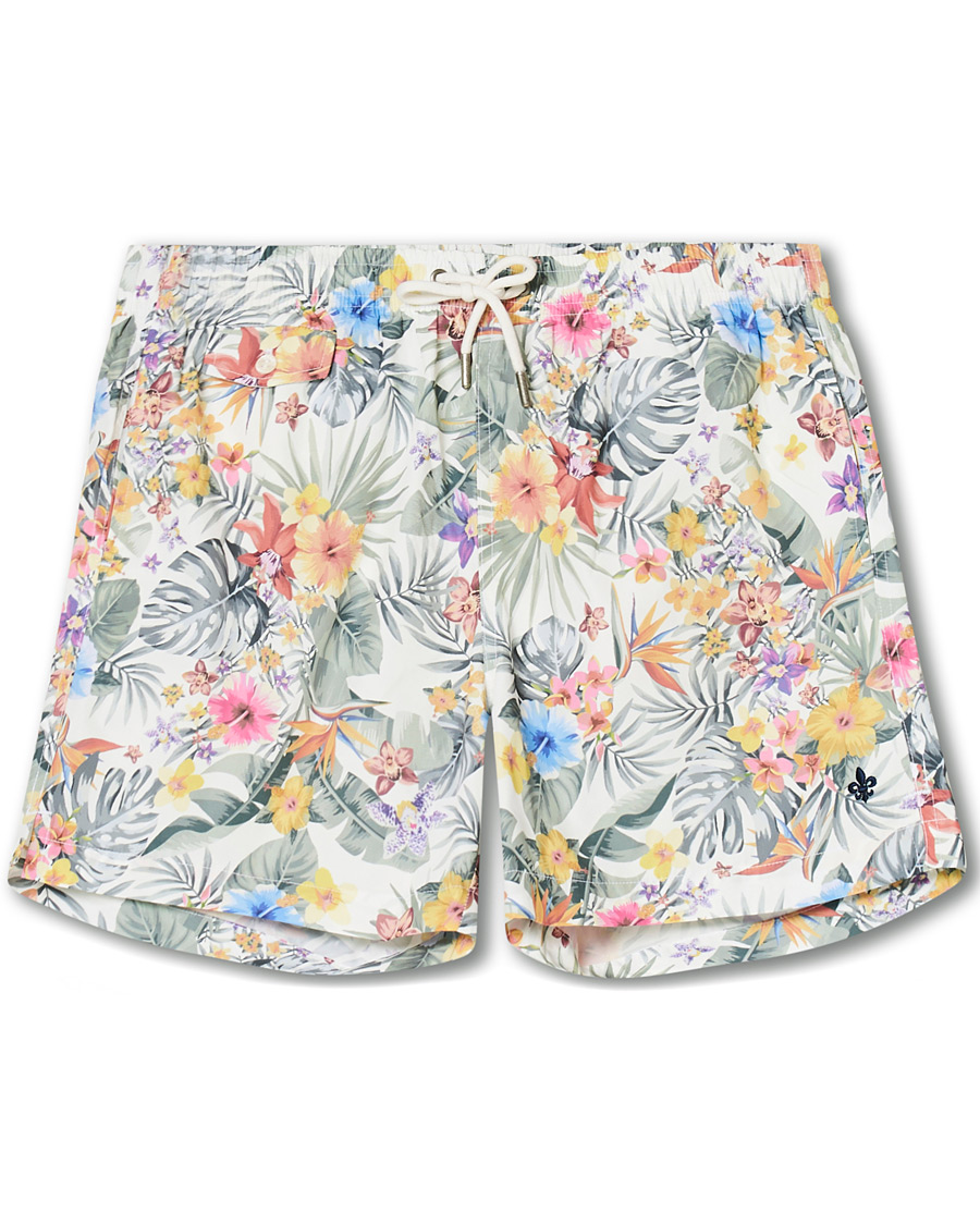 Uomini | Costumi da bagno | Morris | Tropical Bathing Trunks Off White