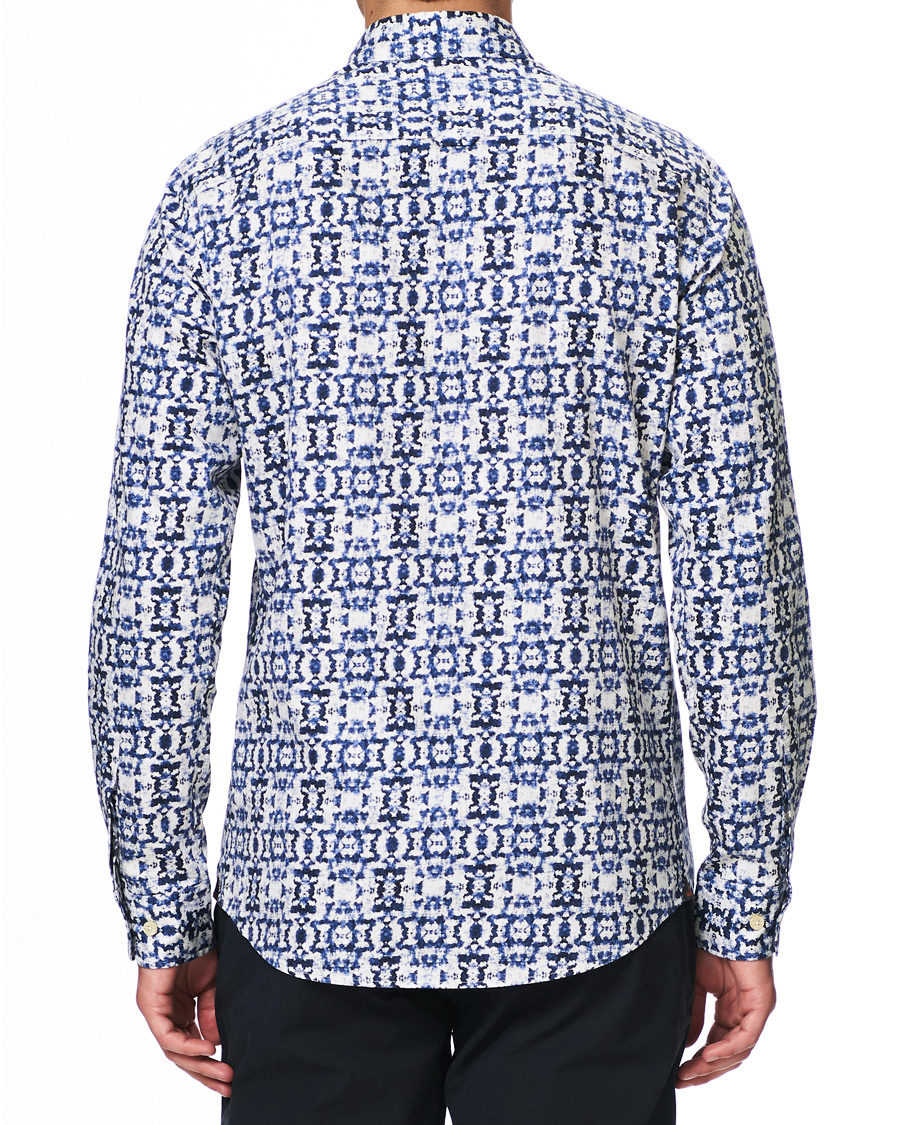 Uomini | Camicie | Morris | Pascal Button Under Shirt Blue