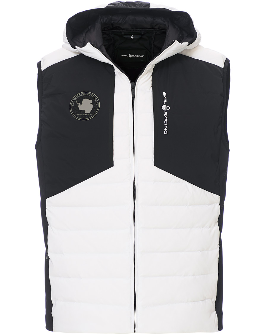 Uomini | Giacche | Sail Racing | Antartica Hybrid Hooded Vest White
