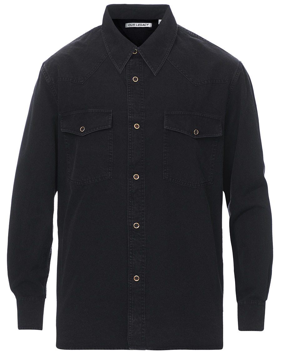 Uomini | Camicie | Our Legacy | Denim Western Shirt Black