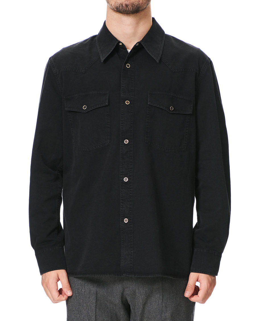 Uomini | Camicie | Our Legacy | Denim Western Shirt Black