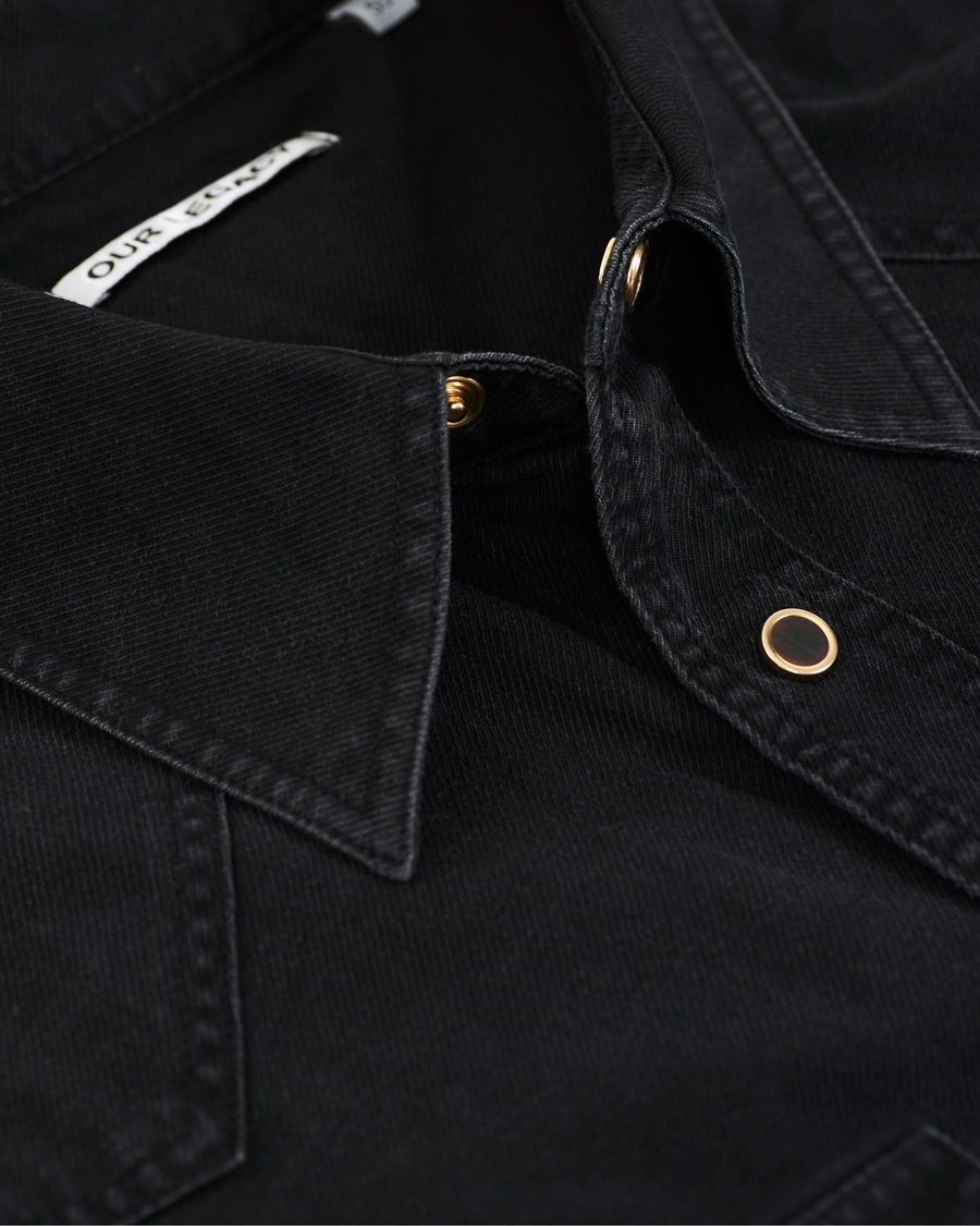 Uomini | Camicie | Our Legacy | Denim Western Shirt Black