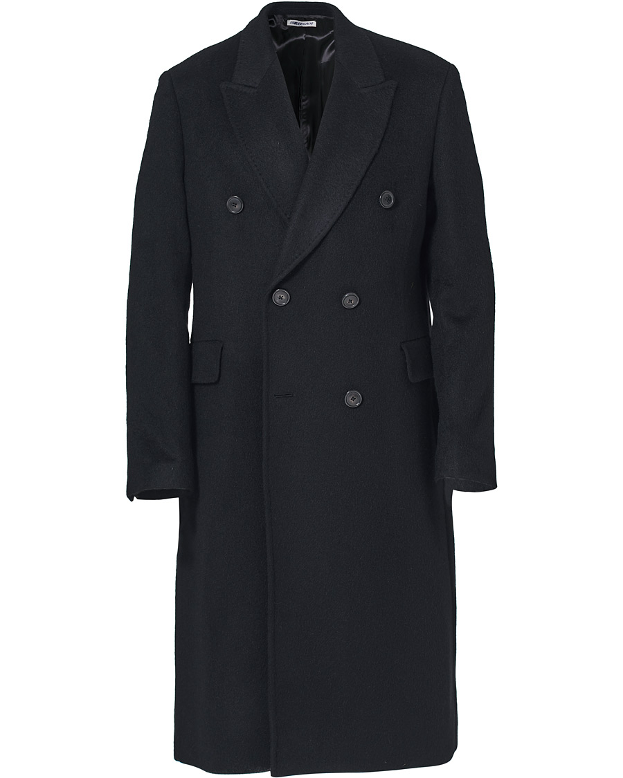 Uomini | Giacche | Our Legacy | Whale Double Breasted Wool Coat Black