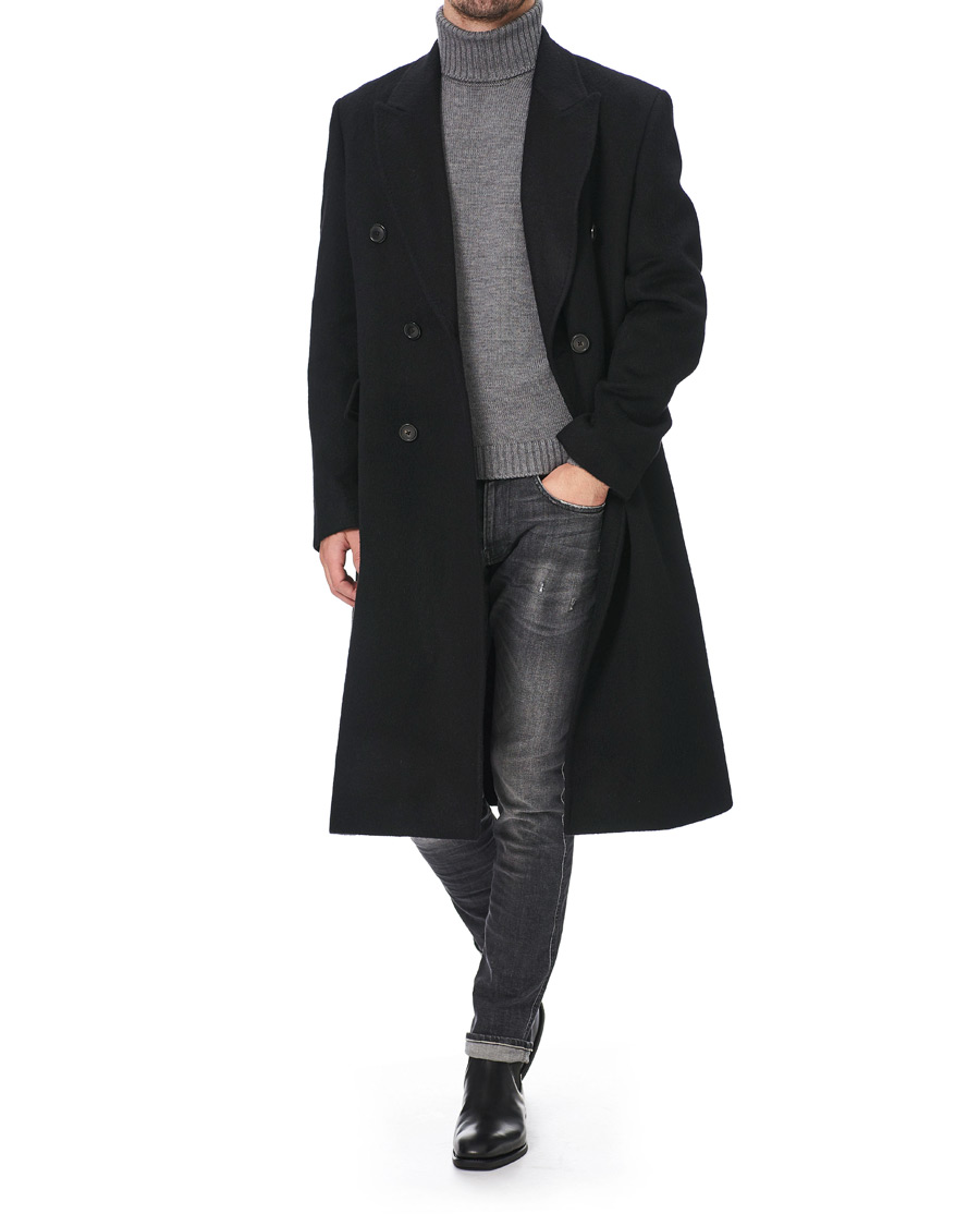Uomini | Giacche | Our Legacy | Whale Double Breasted Wool Coat Black