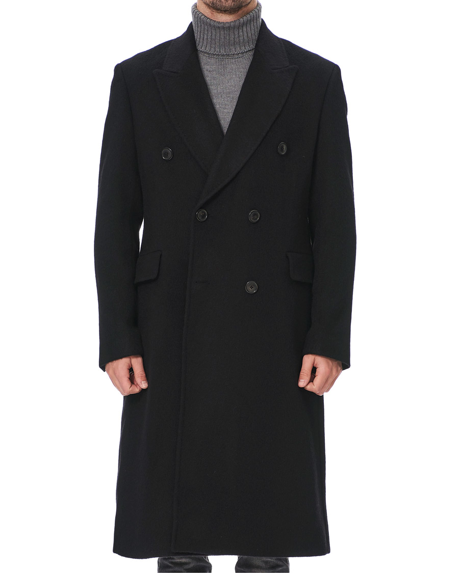 Uomini | Giacche | Our Legacy | Whale Double Breasted Wool Coat Black