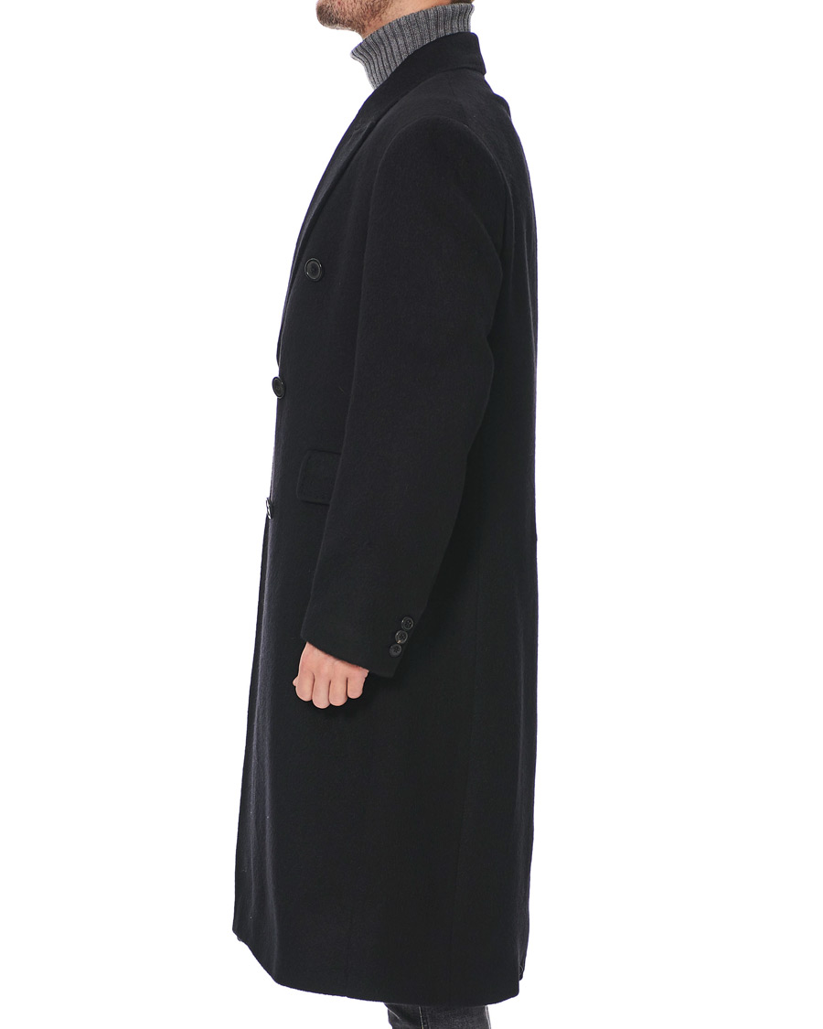 Uomini | Giacche | Our Legacy | Whale Double Breasted Wool Coat Black