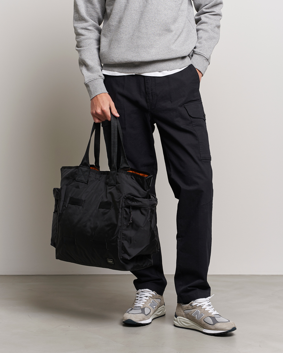 Uomini | Borse | Porter-Yoshida & Co. | Force 2Way Tote Bag Black