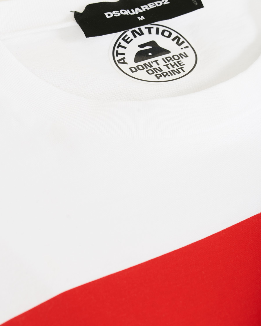 Uomini | T-shirt | Dsquared2 | Cool Fit Box Print Logo Crew Neck Tee White