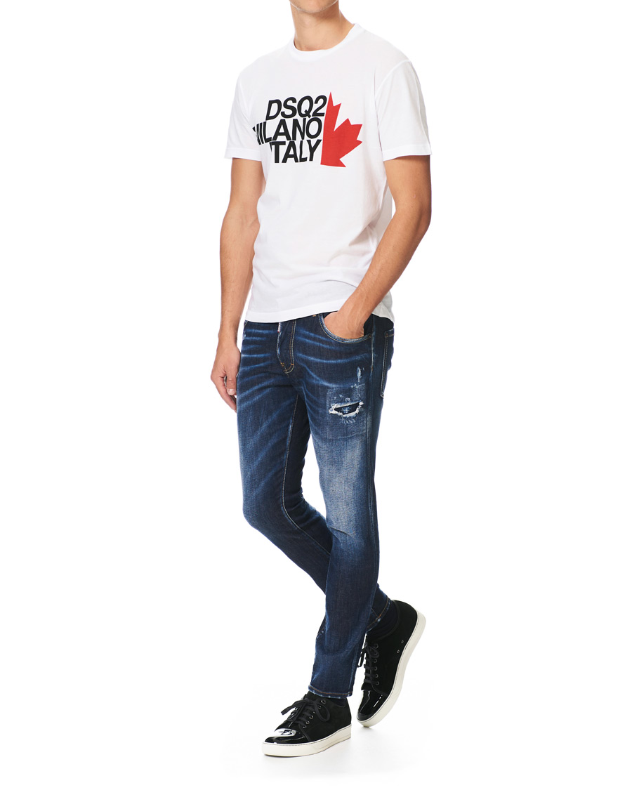 Uomini | T-shirt | Dsquared2 | Cool Fit Logo Crew Neck Tee White