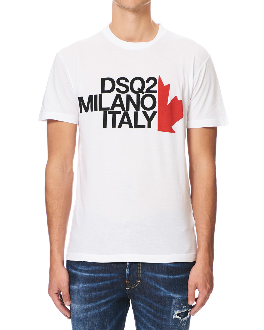 Uomini | T-shirt | Dsquared2 | Cool Fit Logo Crew Neck Tee White
