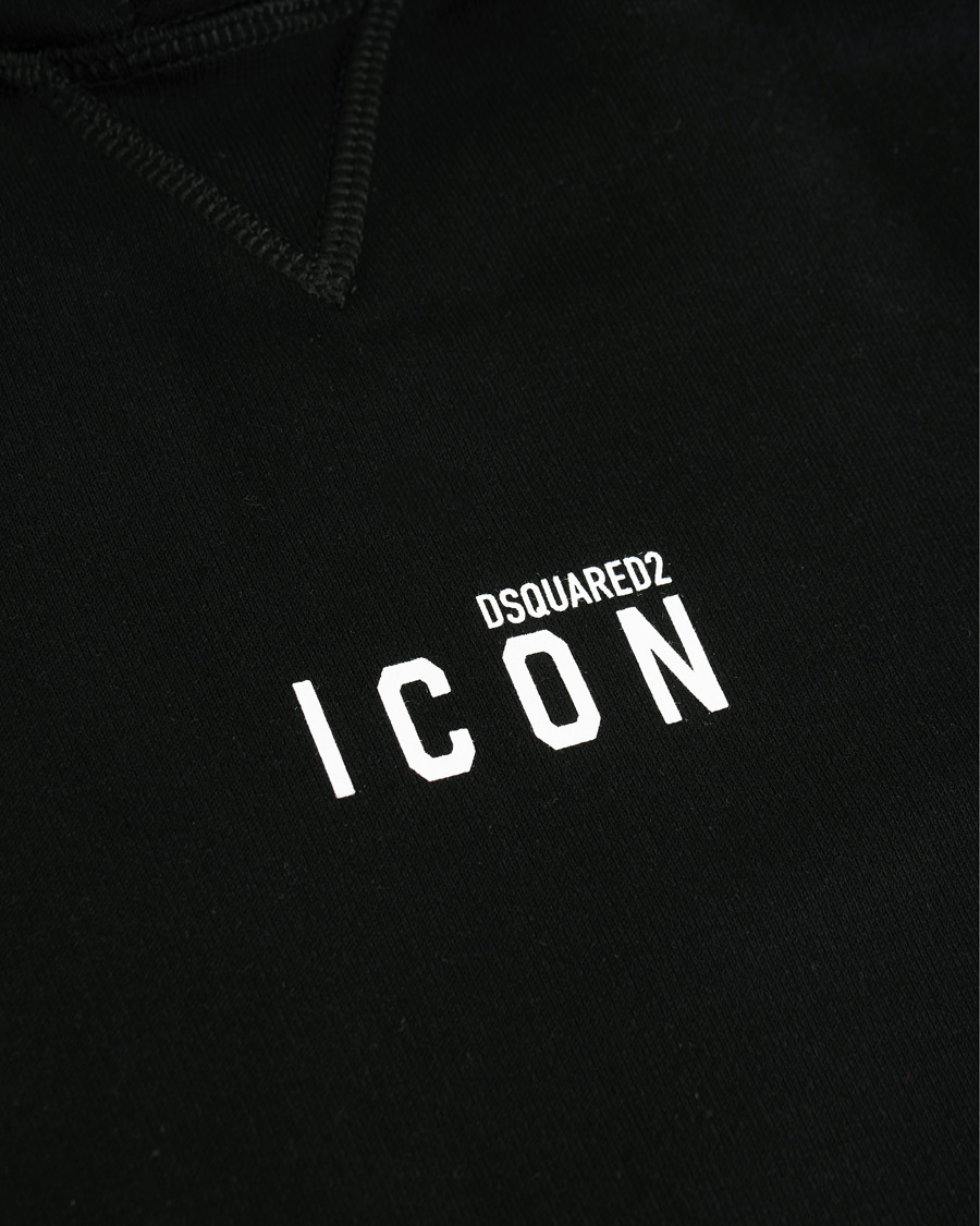 Uomini | Maglieria | Dsquared2 | Cool Fit Icon Small Logo Hoodie Black