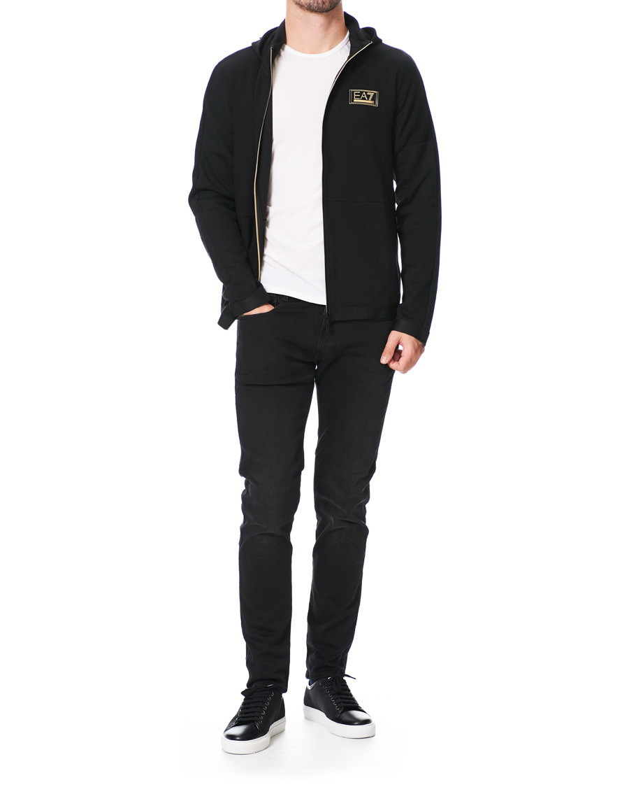 Uomini | Maglieria | EA7 | Train Gold Label Full Zip Hoodie Black