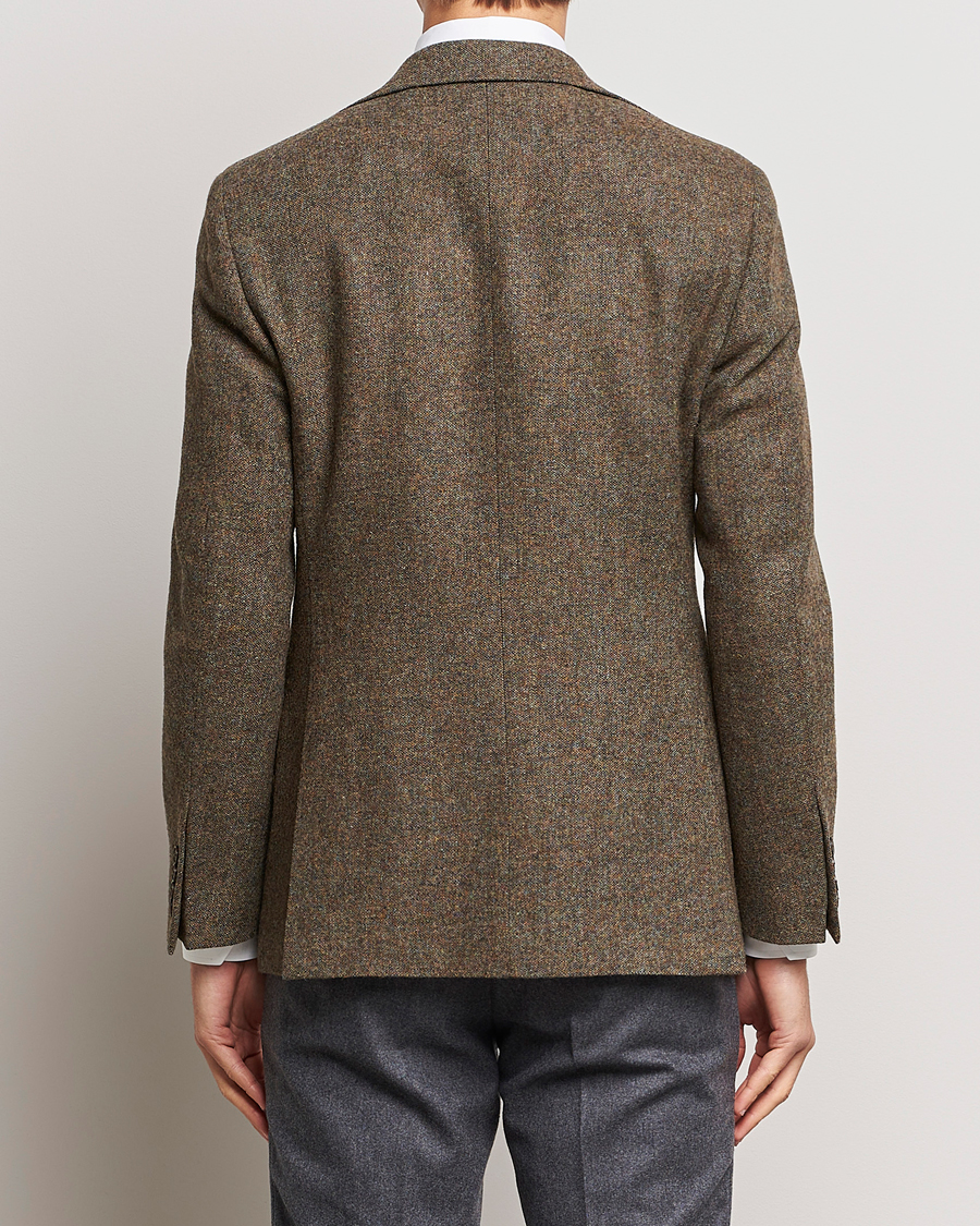 Uomini | Blazers | Walker Slater | Edward Wool Donegal Blazer Moss Green