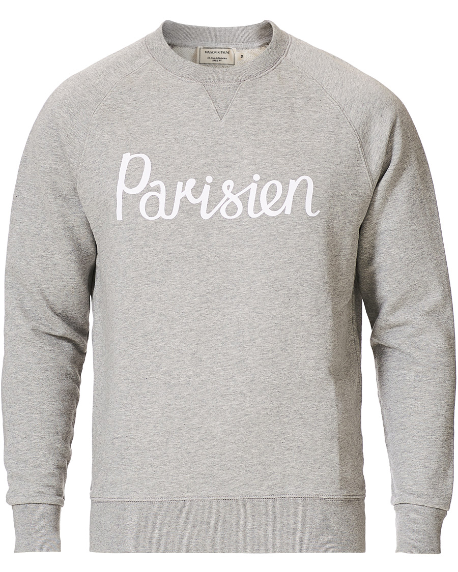 Uomini | Maglieria | Maison Kitsuné | Parisien Sweatshirt Grey Melange