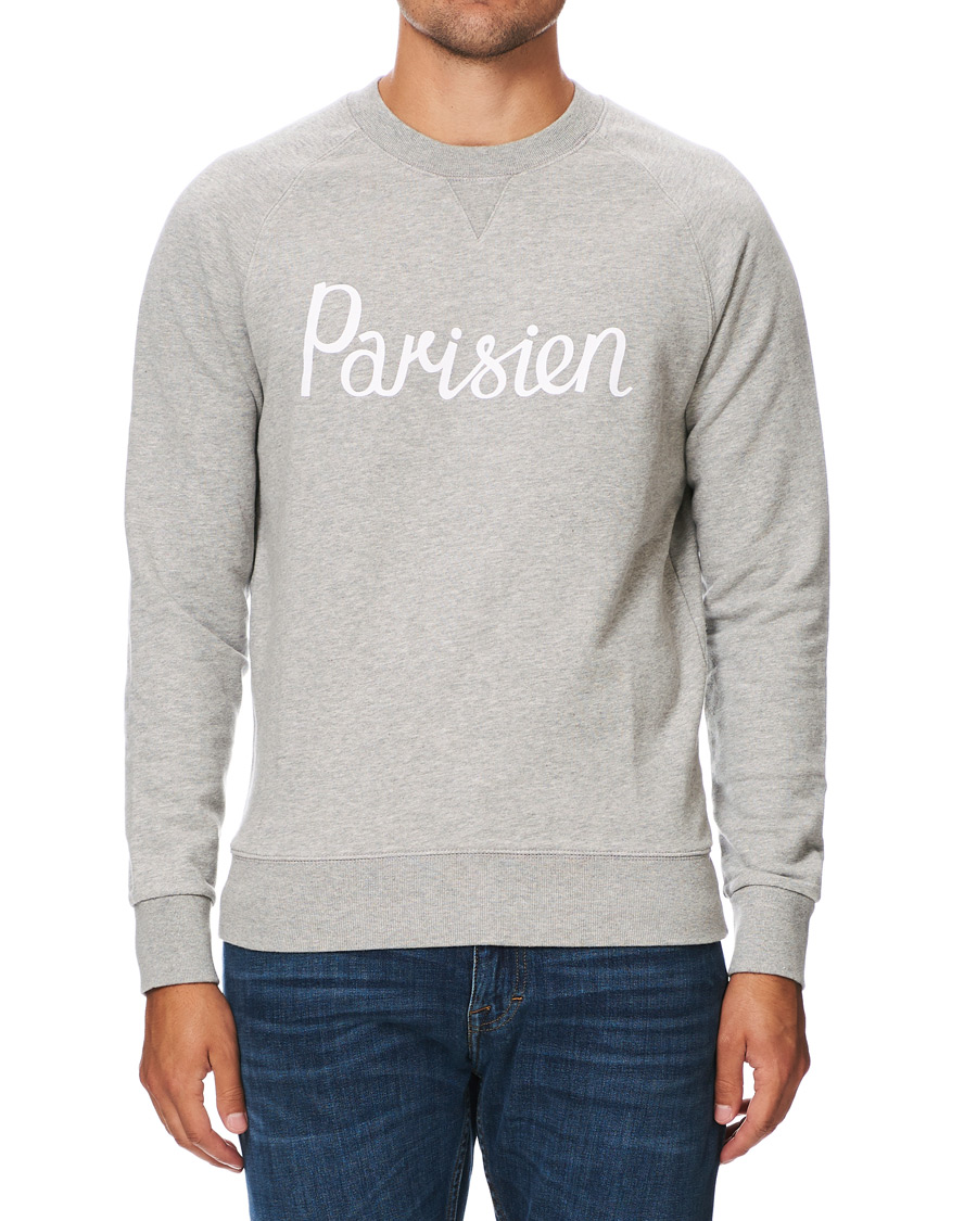 Uomini | Maglieria | Maison Kitsuné | Parisien Sweatshirt Grey Melange