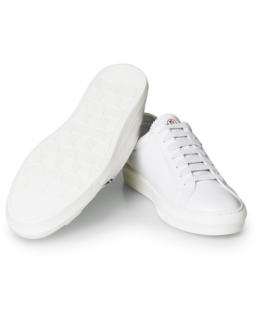 Uomini | Moncler New Monaco Sneaker White Calf | Moncler | New Monaco Sneaker White Calf